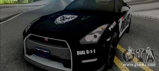 Nissan GT-R Black Edition Police
