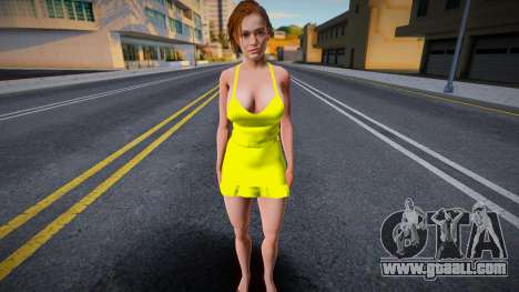 Jill Valentine Yellow Dress for GTA San Andreas