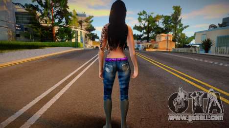 Monki Sexy Purple Casual - Topless for GTA San Andreas