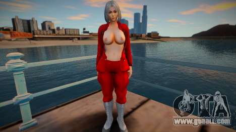 KOF Soldier Girl Different 6 - Red Topless 3 for GTA San Andreas