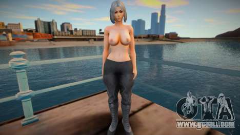 KOF Soldier Girl Different 6 - Black Topless 1 for GTA San Andreas