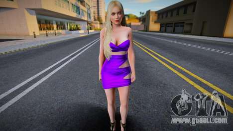 Helena Purple Dress for GTA San Andreas