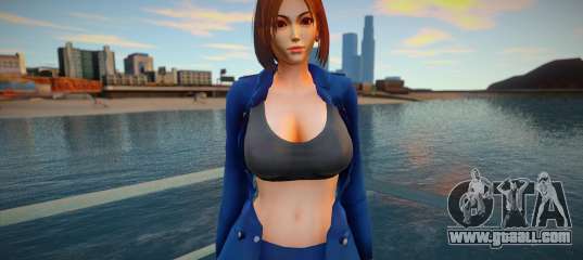 KOF Soldier Girl - Blue Brown Hair 5