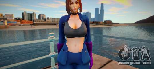 KOF Soldier Girl - Blue Brown Hair 7