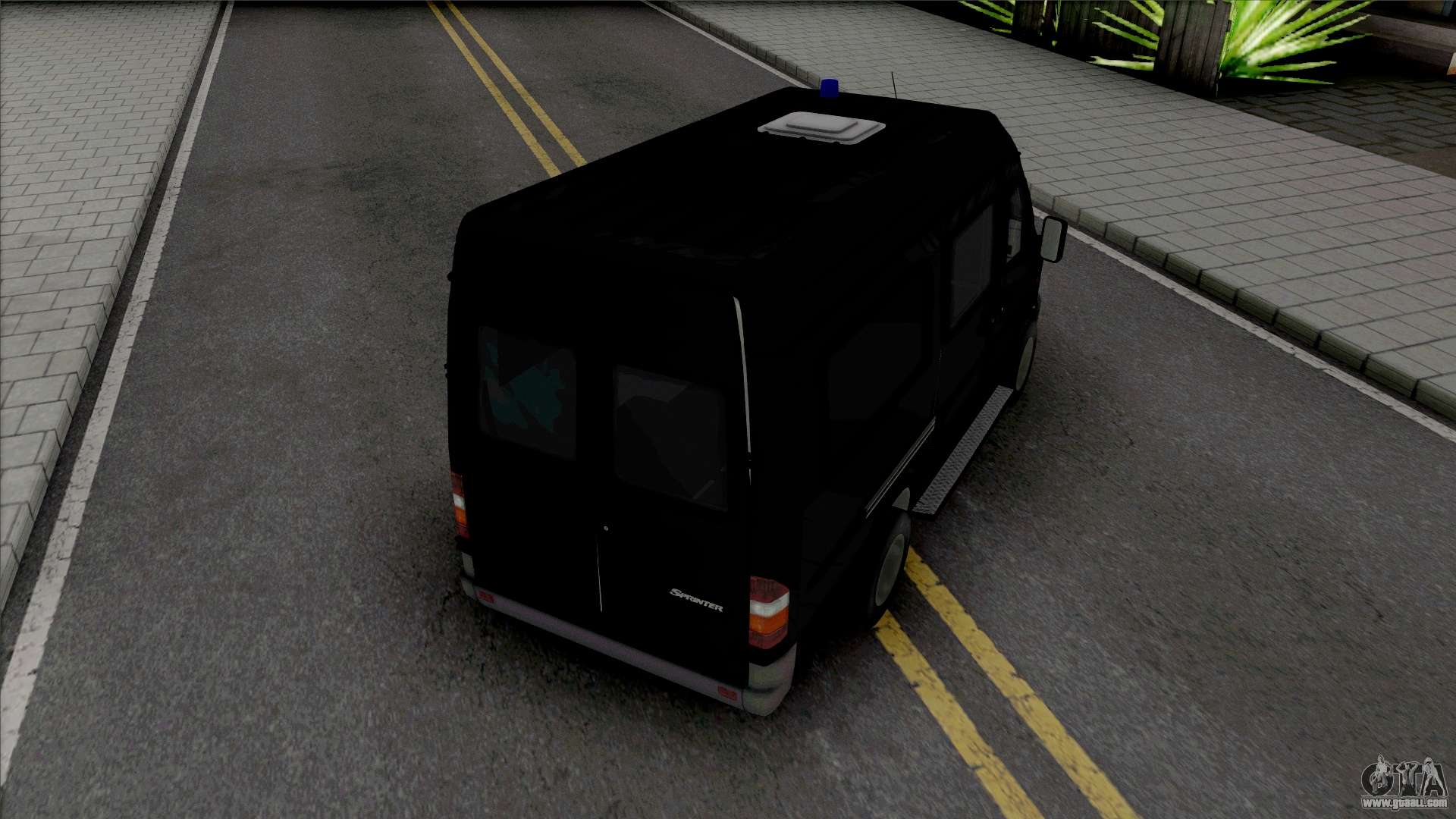 Mercedes Benz Sprinter Unmarked SWAT For GTA San Andreas