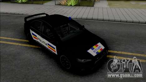 Mitsubishi Lancer Evolution X Politia Romana for GTA San Andreas