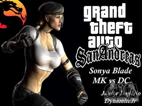 Sonya Blade from Mortal Kombat vs DC for GTA San Andreas