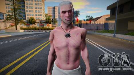 Geralt Half Nude Clothing (Witcher 3) for GTA San Andreas
