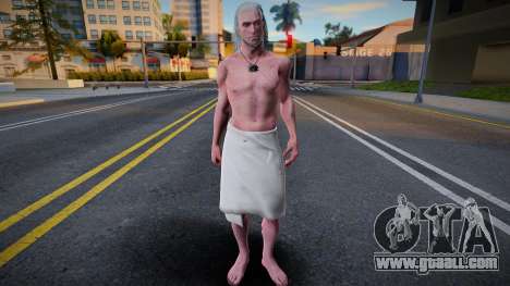 Geralt Half Nude Clothing (Witcher 3) for GTA San Andreas