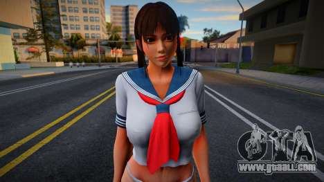 DOA Ayame Summer School Uniform Suit (skirt) for GTA San Andreas