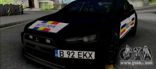 Mitsubishi Lancer Evolution X Politia Romana