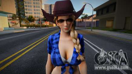 DOA Sarah Brayan Vegas Cow Girl Outfit Country 2 for GTA San Andreas