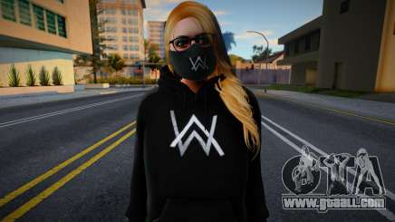 GTA Online Female Outher Style Alan Walker 2 for GTA San Andreas