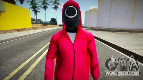 Squid Game Guard Outfit For CJ 3 for GTA San Andreas