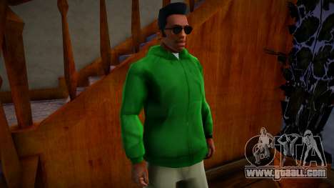 Green Hoody for GTA San Andreas