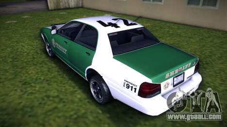 GTA V Vapid Stanier II Sheriff Cruiser for GTA Vice City