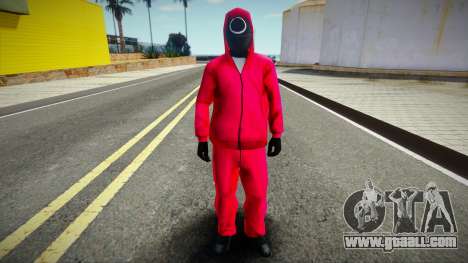 Squid Game Guard Outfit For CJ 3 for GTA San Andreas