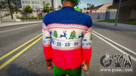 New Year's sweater with deer for GTA San Andreas