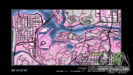 Pink map for GTA San Andreas