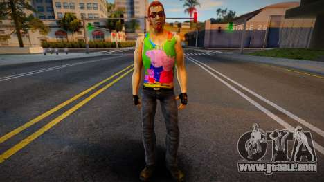 Postal Dude in a T-shirt with Peppa Pig for GTA San Andreas