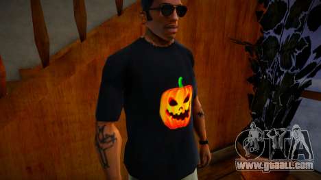 Halloween Pumpkin Shirt for GTA San Andreas