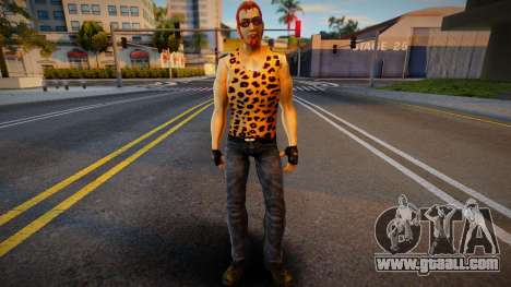 Postal Dude in leopard T-shirt for GTA San Andreas