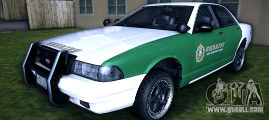 GTA V Vapid Stanier II Sheriff Cruiser for GTA Vice City