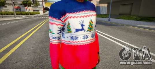 New Year's sweater with deer