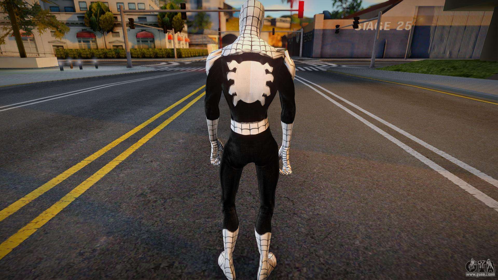 Spiderman Web Of Shadows - Black suit for GTA San Andreas