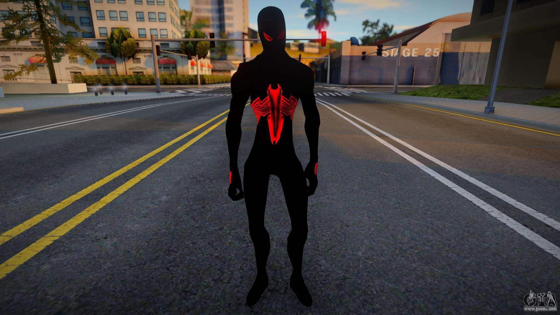 Spiderman Web Of Shadows - Black suit for GTA San Andreas