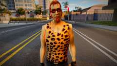 Postal Dude in leopard T-shirt for GTA San Andreas