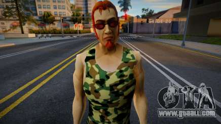 Postal Dude in camouflage T-shirt 1 for GTA San Andreas