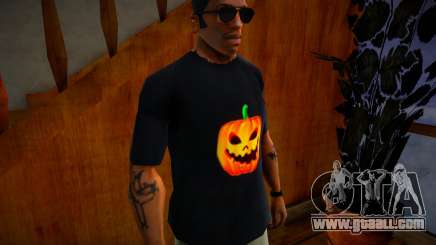 Halloween Pumpkin Shirt for GTA San Andreas