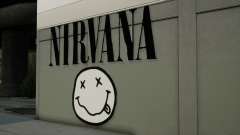 Nirvana Logo across street from Kurt Cobain for GTA San Andreas Definitive Edition