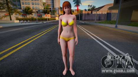 Kasumi yellow swimsuit for GTA San Andreas