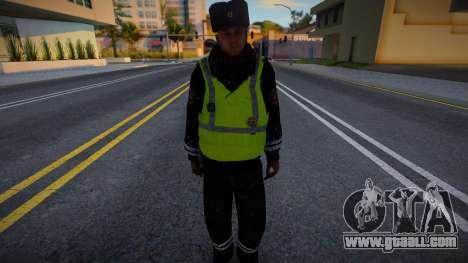 Traffic police inspector in the snow for GTA San Andreas