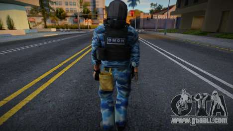 Riot police in a helmet for GTA San Andreas