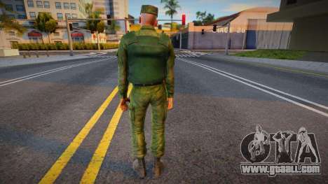 Military man in body armor for GTA San Andreas