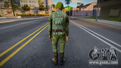 Military man in a helmet for GTA San Andreas