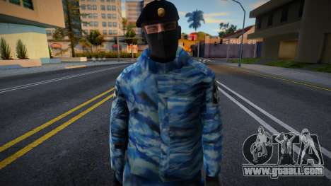 Riot policeman in beret for GTA San Andreas
