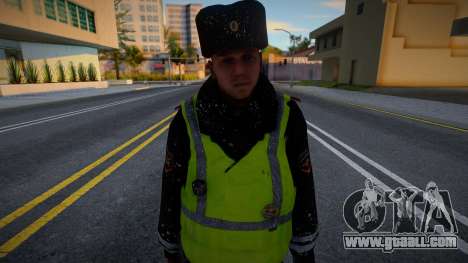 Traffic police inspector in the snow for GTA San Andreas