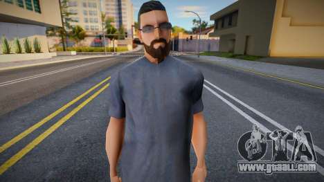 Biker with a fashionable goatee for GTA San Andreas