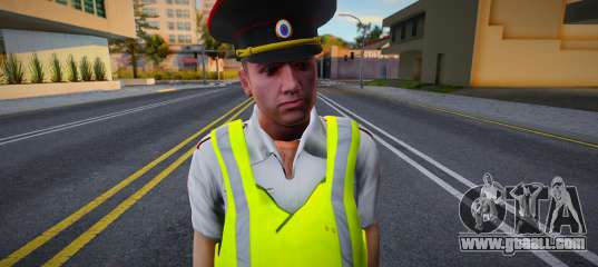 Traffic police officer in summer uniform for GTA San Andreas