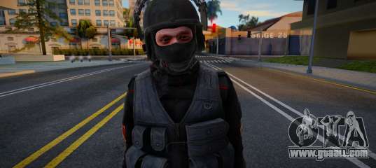 Rosgvardia officer in special uniforms