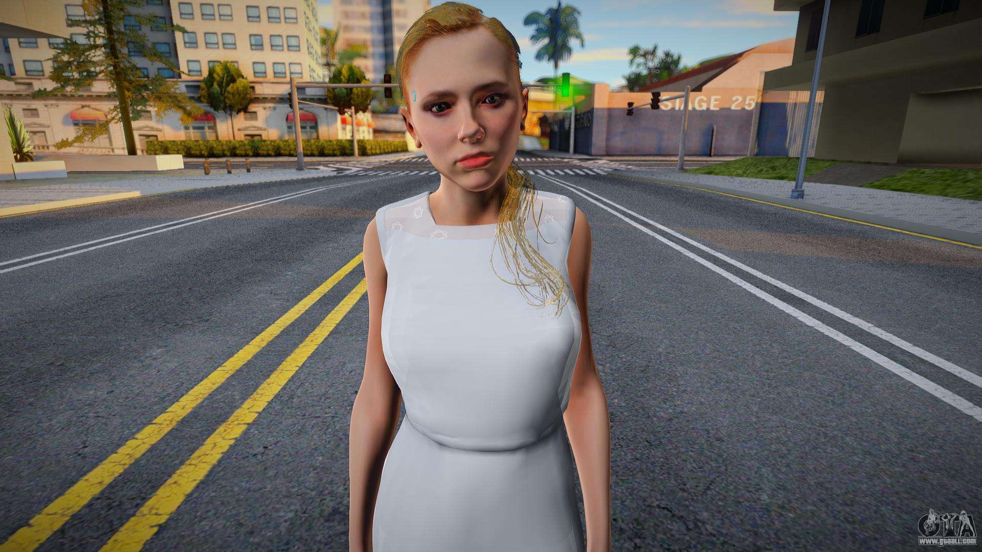 Элизабет гта. Хлоя андроид. FREECITY. Есть ли такая игра free City. Green Skin girl and Android in car escaping from Drones Highway.