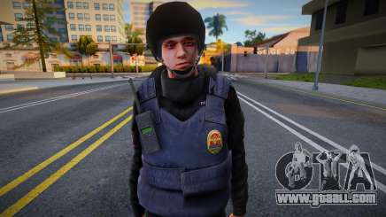 Uniformed police officer and helmeted police officer for GTA San Andreas
