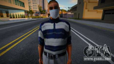 T-Bone in a protective mask for GTA San Andreas