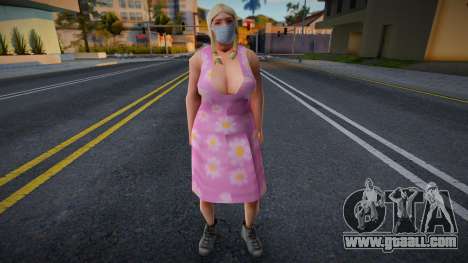Cwfyfr2 in a protective mask for GTA San Andreas