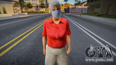 Wfori in a protective mask for GTA San Andreas