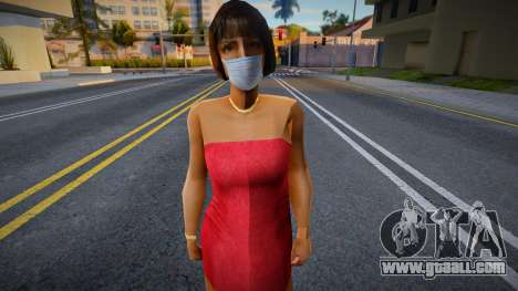 Hfyri in a protective mask for GTA San Andreas